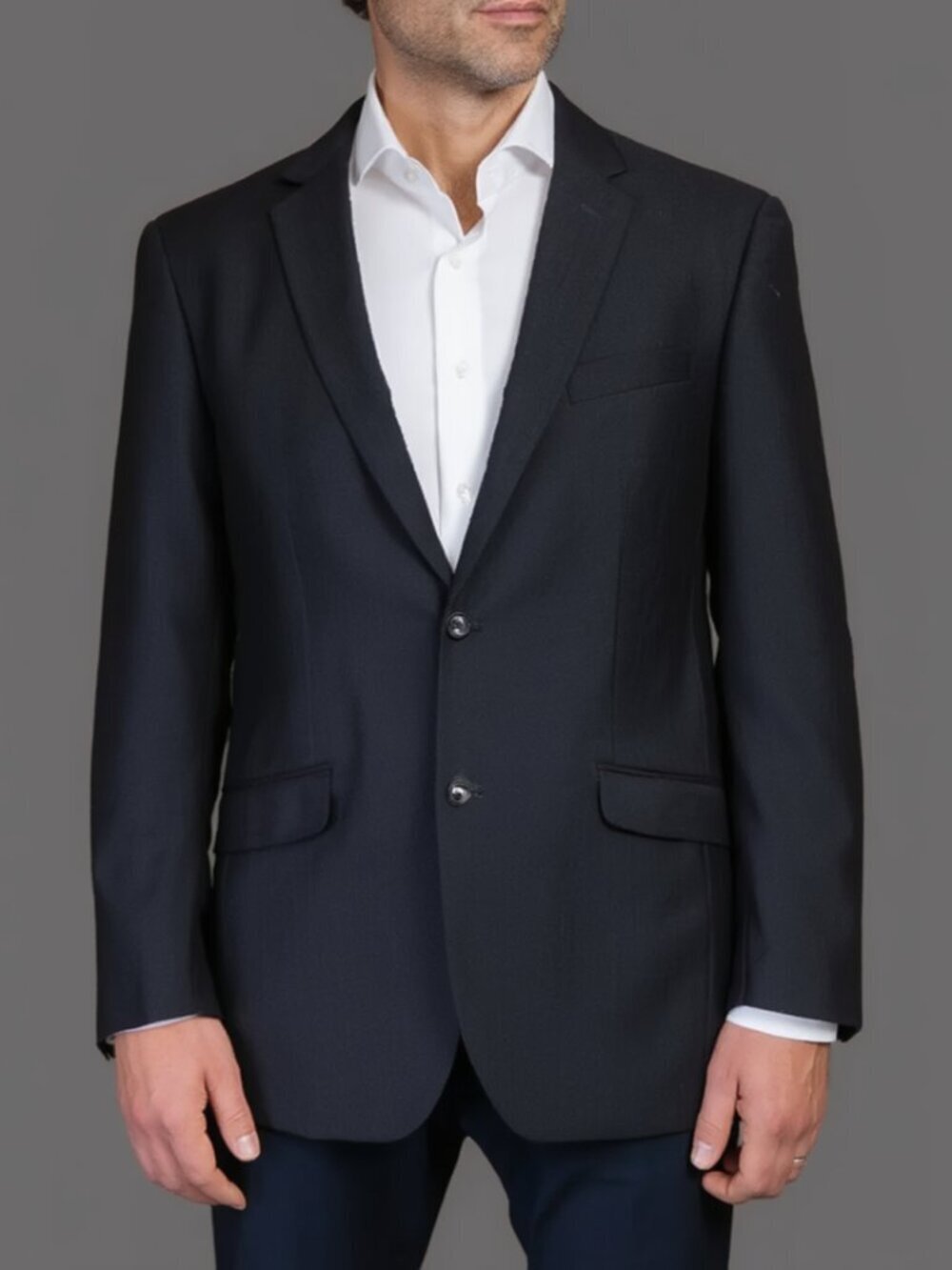 Kenneth Cole Reaction 44S Jacket Sports Coat Blue Black